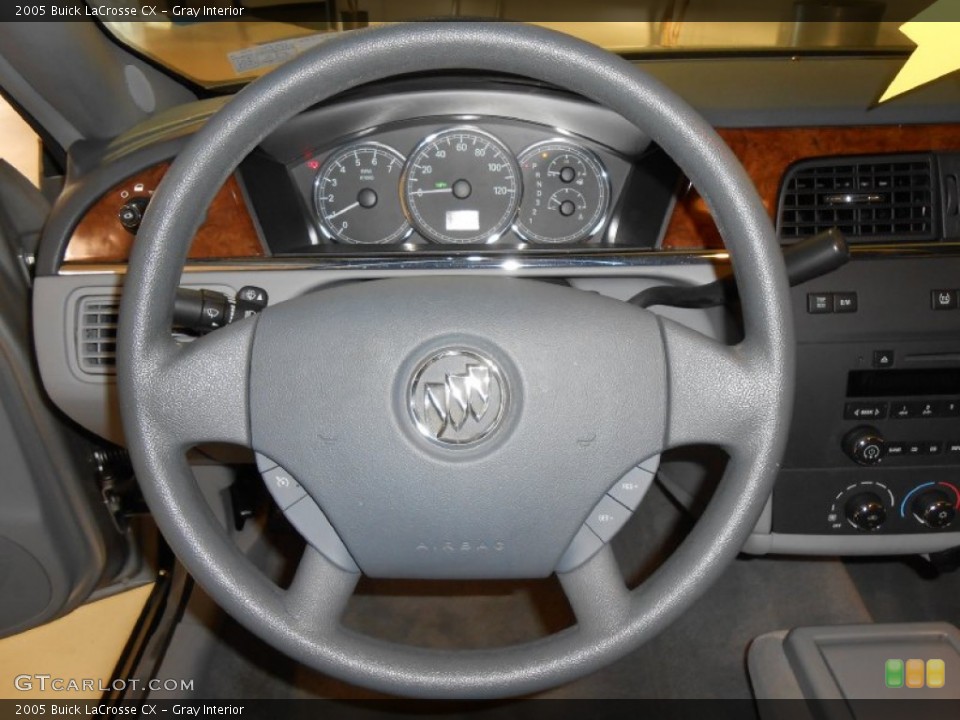 Gray Interior Steering Wheel for the 2005 Buick LaCrosse CX #81009575