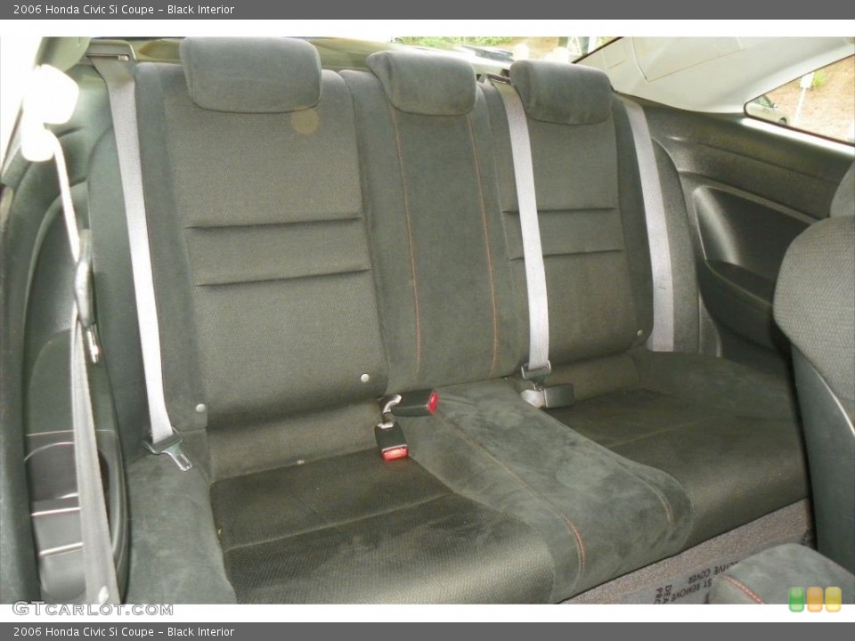 Black Interior Rear Seat for the 2006 Honda Civic Si Coupe #81015476