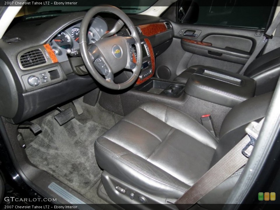 Ebony 2007 Chevrolet Tahoe Interiors