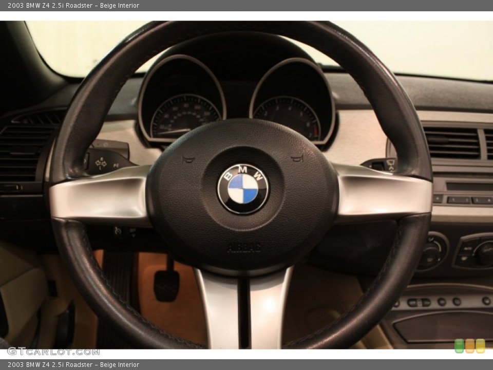 Beige Interior Steering Wheel for the 2003 BMW Z4 2.5i Roadster #81016962