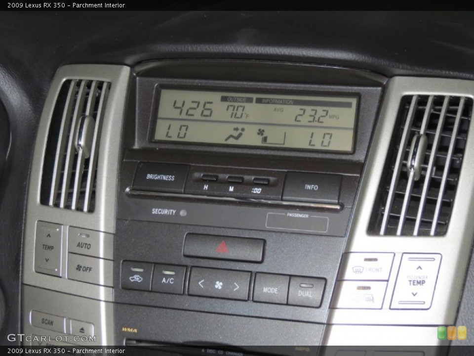 Parchment Interior Controls for the 2009 Lexus RX 350 #81017598