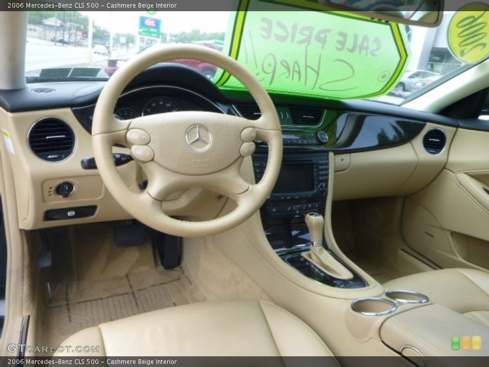 Cashmere Beige Interior Dashboard for the 2006 Mercedes-Benz CLS 500 #81020913