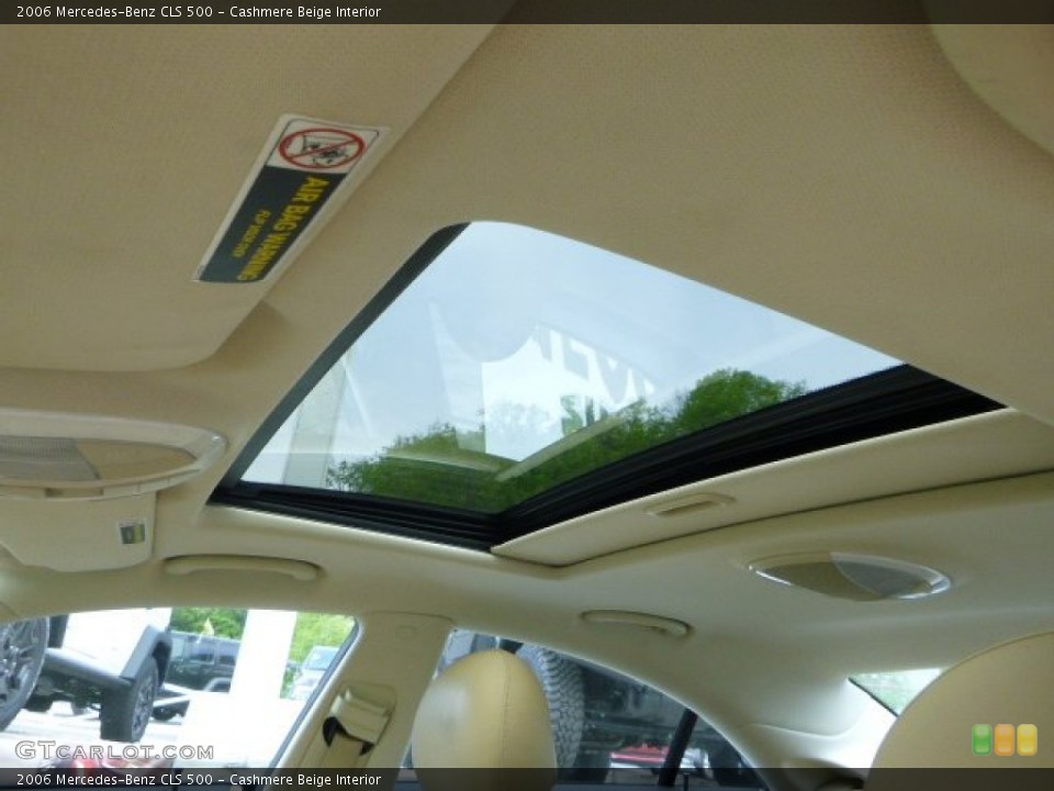 Cashmere Beige Interior Sunroof for the 2006 Mercedes-Benz CLS 500 #81021009