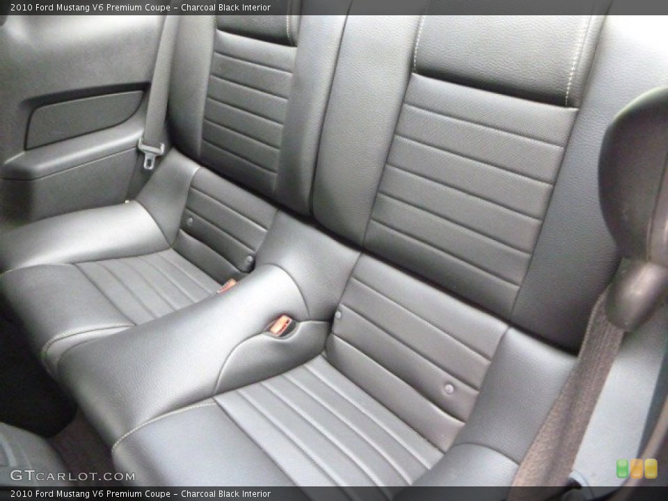 Charcoal Black Interior Rear Seat for the 2010 Ford Mustang V6 Premium Coupe #81021731