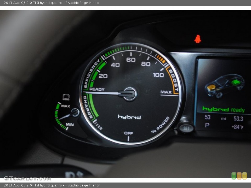 Pistachio Beige Interior Gauges for the 2013 Audi Q5 2.0 TFSI hybrid quattro #81021792
