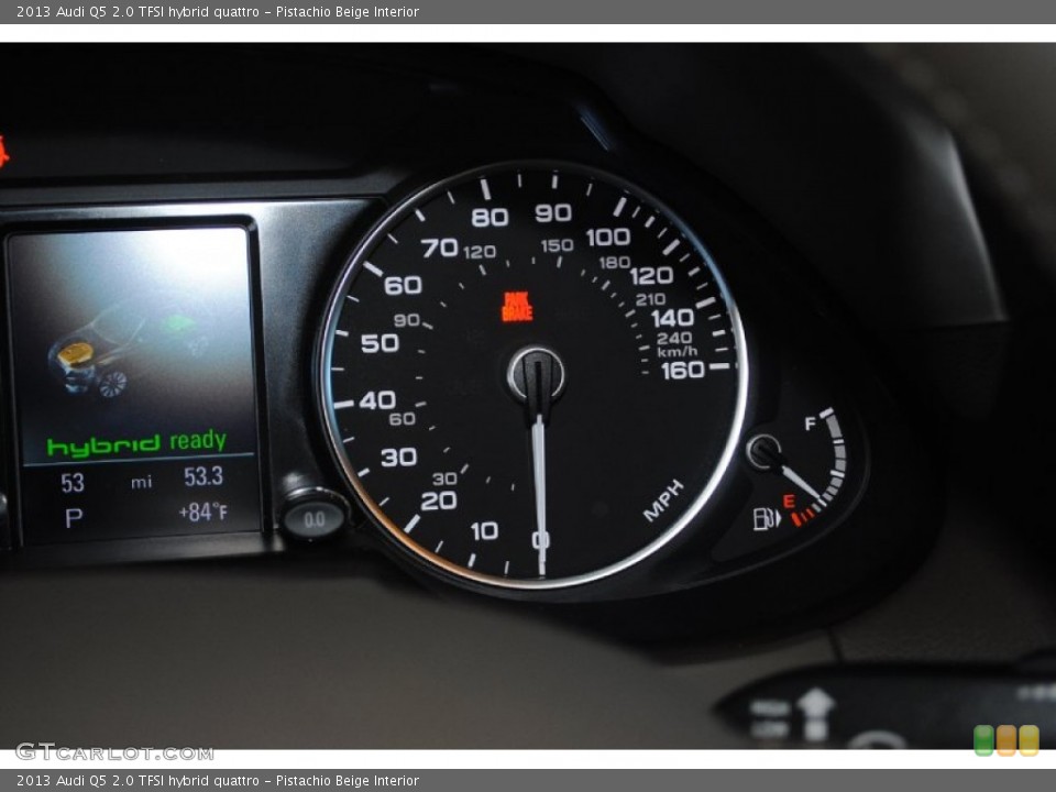 Pistachio Beige Interior Gauges for the 2013 Audi Q5 2.0 TFSI hybrid quattro #81021819