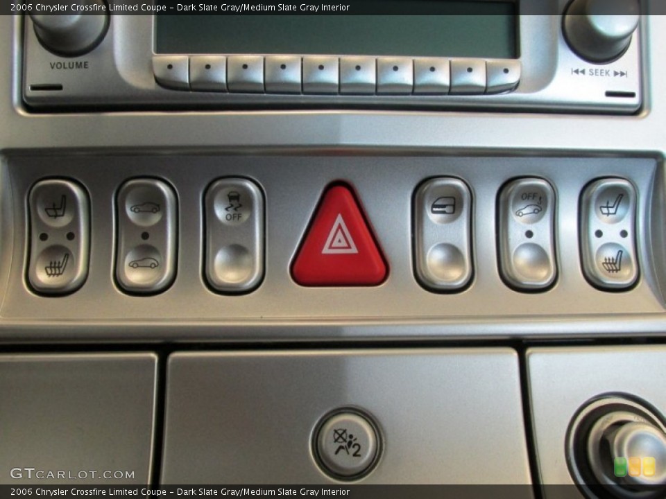 Dark Slate Gray/Medium Slate Gray Interior Controls for the 2006 Chrysler Crossfire Limited Coupe #81021897