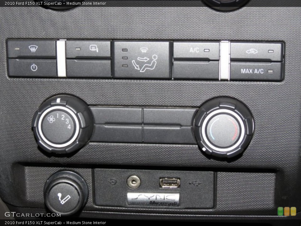 Medium Stone Interior Controls for the 2010 Ford F150 XLT SuperCab #81022762