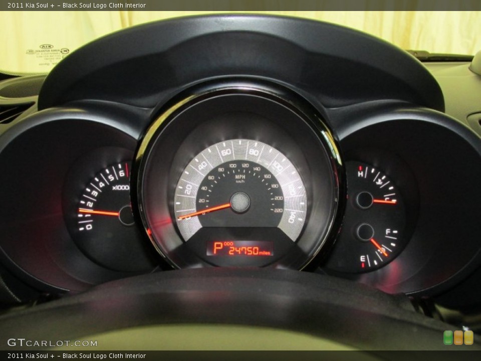 Black Soul Logo Cloth Interior Gauges for the 2011 Kia Soul + #81022861