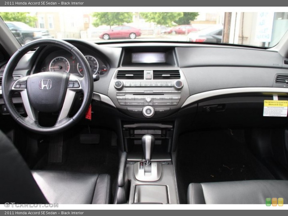 Black Interior Dashboard for the 2011 Honda Accord SE Sedan #81023643
