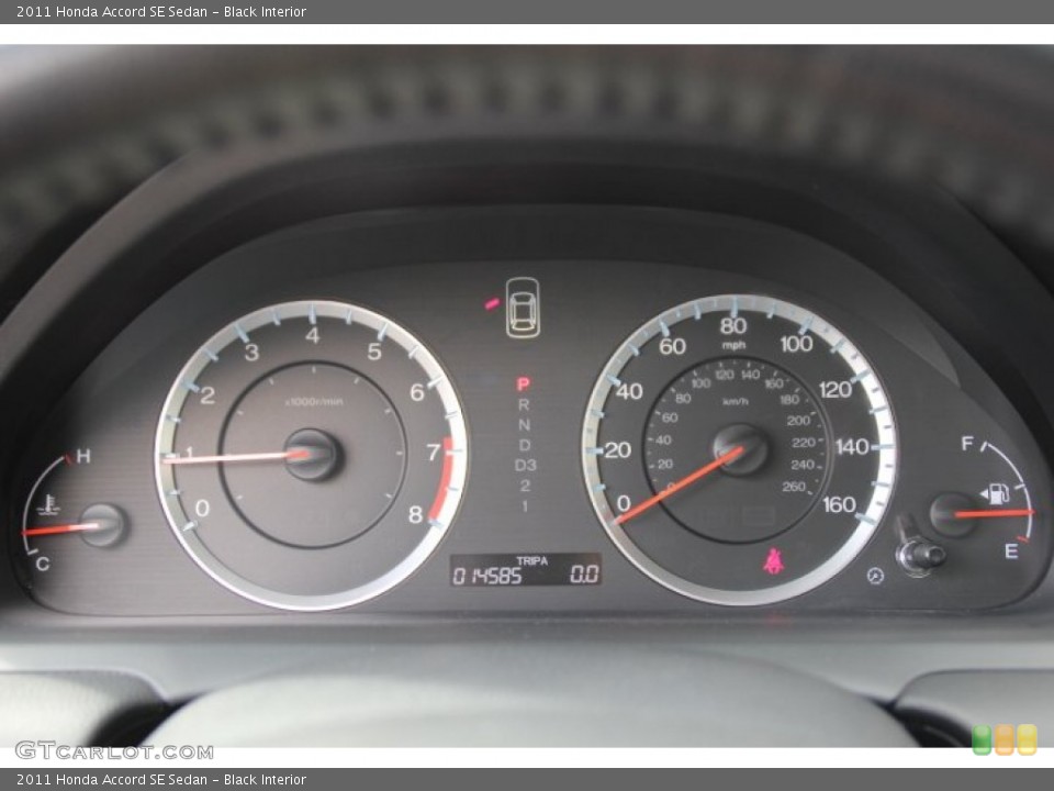 Black Interior Gauges for the 2011 Honda Accord SE Sedan #81023721