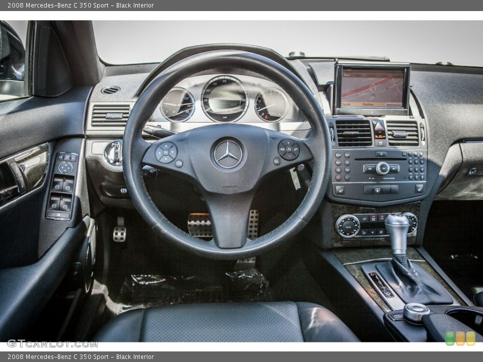 Black Interior Dashboard for the 2008 Mercedes-Benz C 350 Sport #81024879
