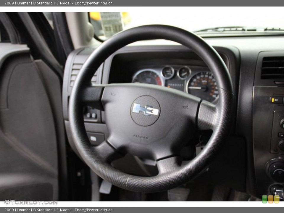 Ebony/Pewter Interior Steering Wheel for the 2009 Hummer H3  #81025563