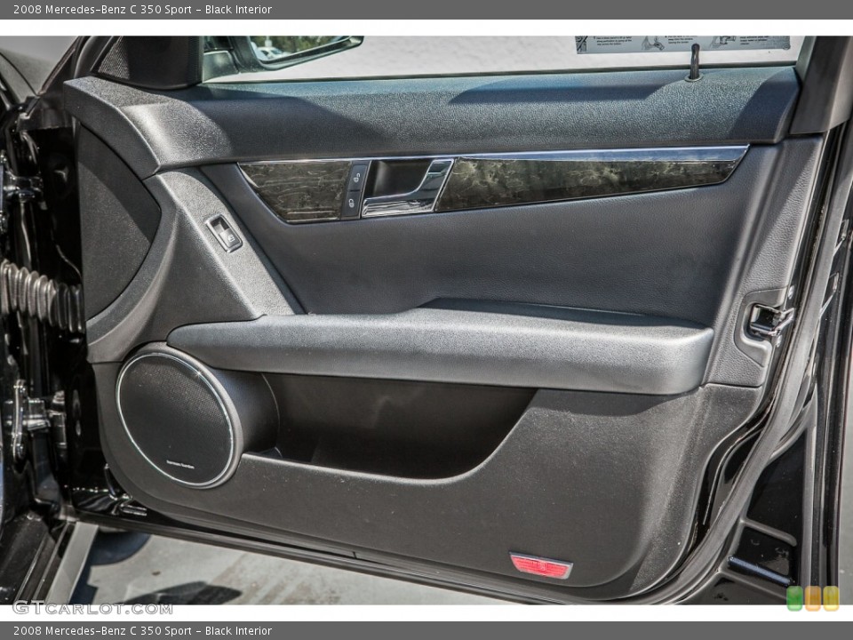 Black Interior Door Panel for the 2008 Mercedes-Benz C 350 Sport #81025710