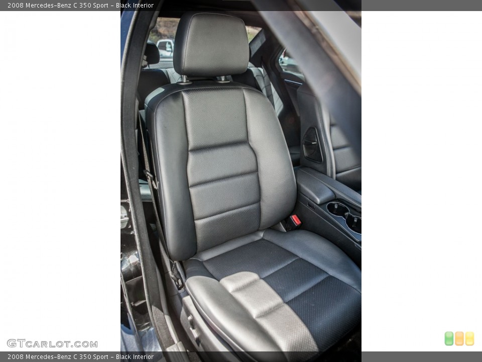 Black Interior Front Seat for the 2008 Mercedes-Benz C 350 Sport #81025736