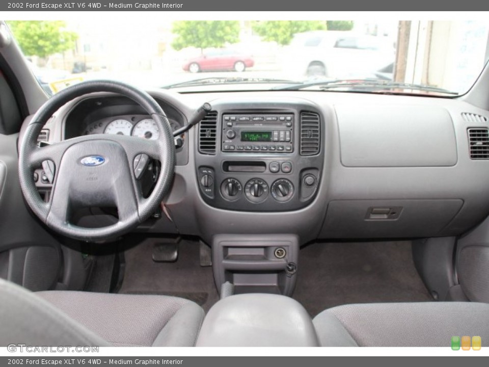 Medium Graphite Interior Dashboard for the 2002 Ford Escape XLT V6 4WD #81026695