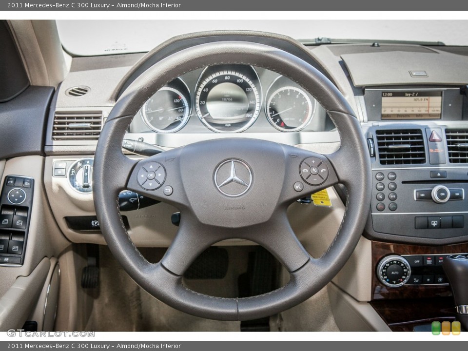Almond/Mocha Interior Steering Wheel for the 2011 Mercedes-Benz C 300 Luxury #81028299