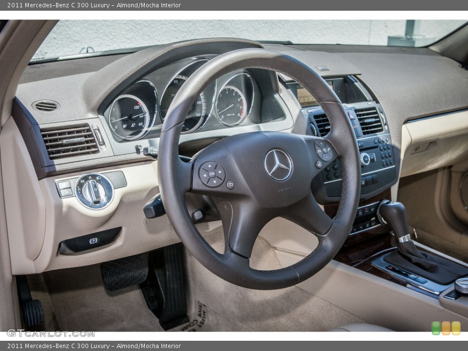 Almond/Mocha Interior Dashboard for the 2011 Mercedes-Benz C 300 Luxury #81028401