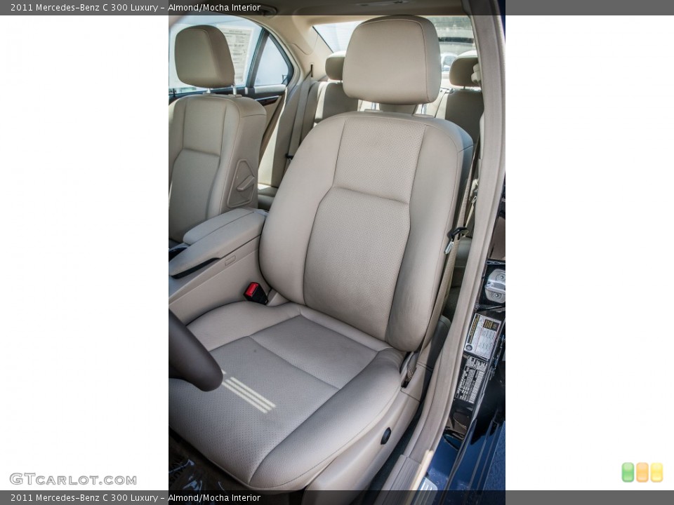 Almond/Mocha Interior Front Seat for the 2011 Mercedes-Benz C 300 Luxury #81028525