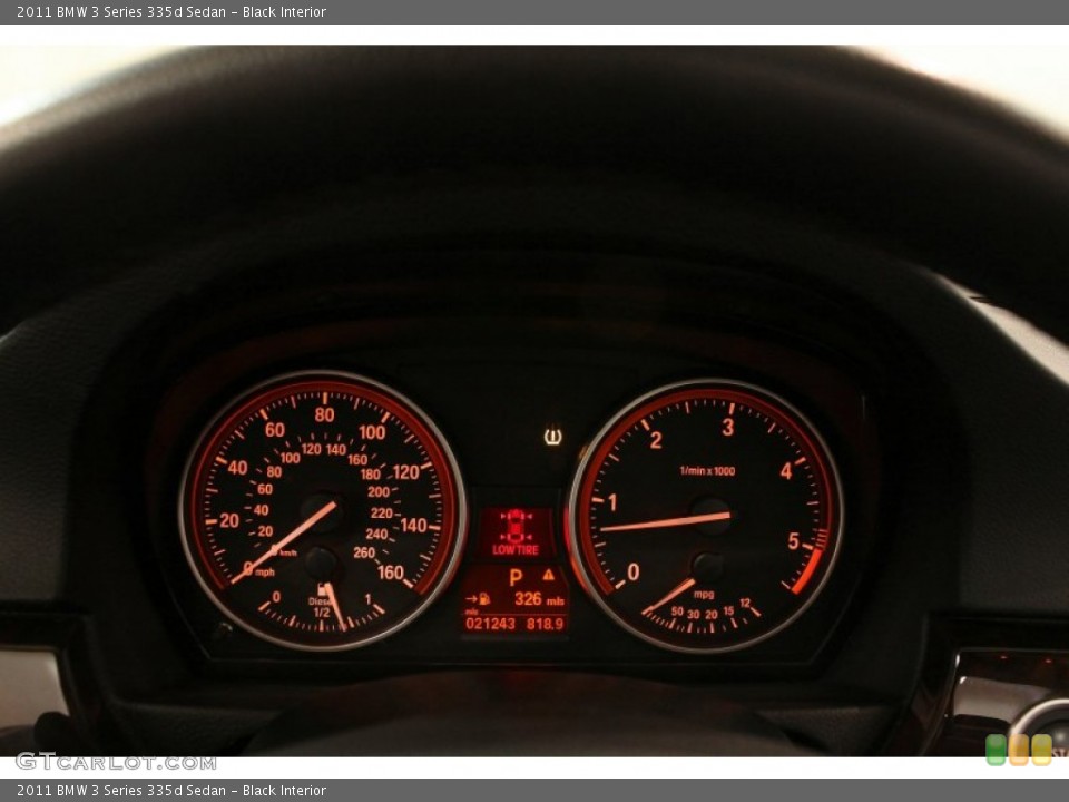 Black Interior Gauges for the 2011 BMW 3 Series 335d Sedan #81030336
