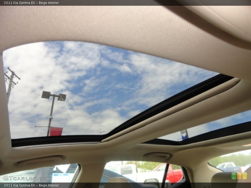 Beige Interior Sunroof for the 2011 Kia Optima EX #81031116