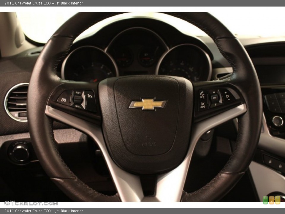 Jet Black Interior Steering Wheel for the 2011 Chevrolet Cruze ECO #81032211