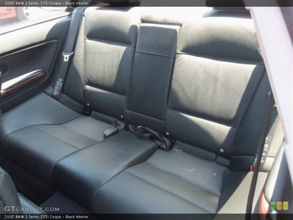 Black Interior Rear Seat for the 2005 BMW 3 Series 325i Coupe #81034378