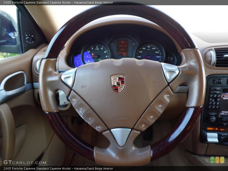 Havanna/Sand Beige Interior Steering Wheel for the 2005 Porsche Cayenne  #81034738