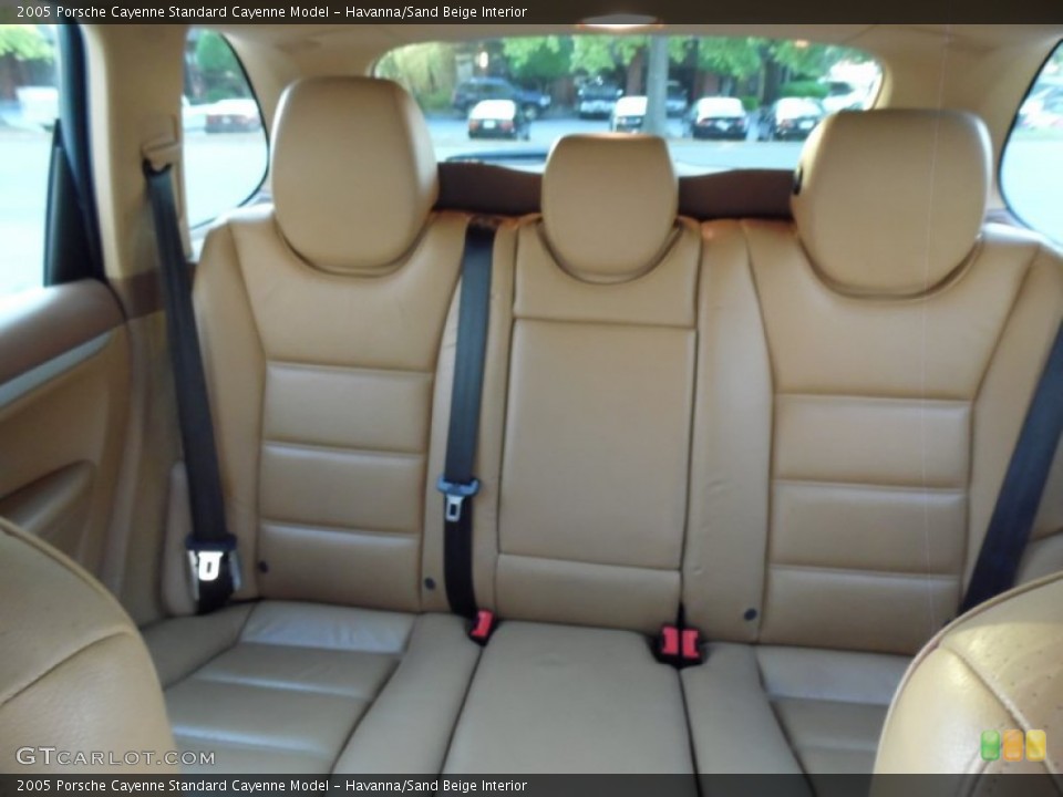 Havanna/Sand Beige Interior Rear Seat for the 2005 Porsche Cayenne  #81035080