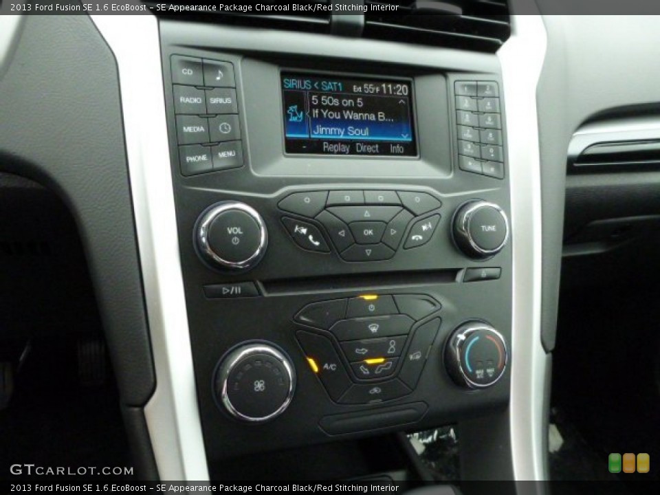 SE Appearance Package Charcoal Black/Red Stitching Interior Controls for the 2013 Ford Fusion SE 1.6 EcoBoost #81037580