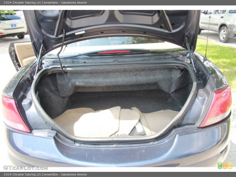 Sandstone Interior Trunk for the 2004 Chrysler Sebring LXi Convertible #81038217