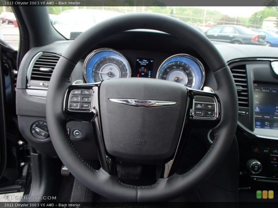 Black Interior Steering Wheel for the 2013 Chrysler 300 S V6 AWD #81041790