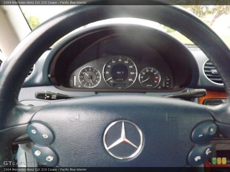Pacific Blue Interior Steering Wheel for the 2004 Mercedes-Benz CLK 320 Coupe #81042053