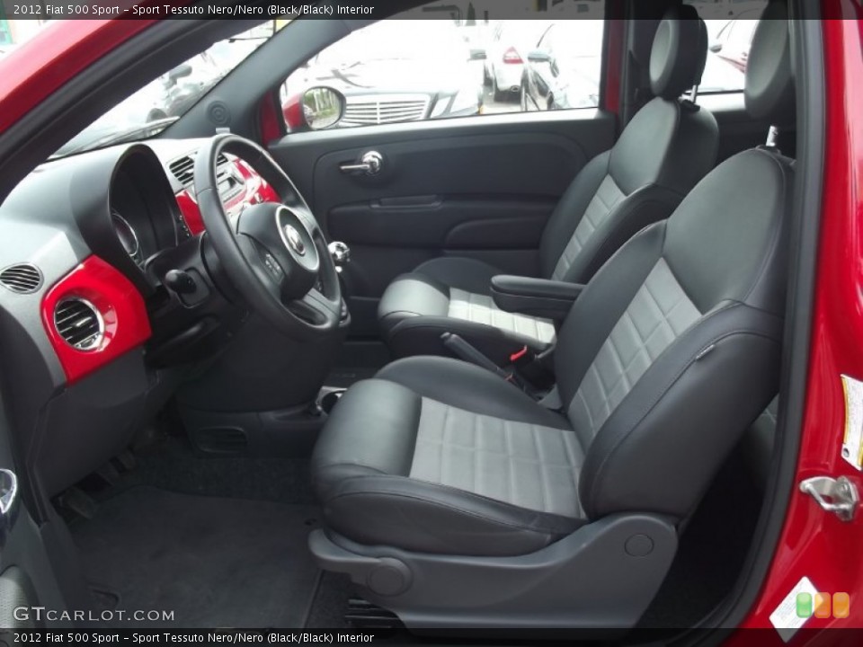 Sport Tessuto Nero/Nero (Black/Black) Interior Photo for the 2012 Fiat 500 Sport #81042672