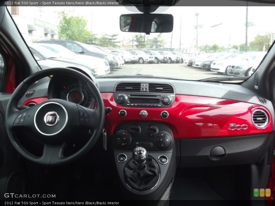 Sport Tessuto Nero/Nero (Black/Black) Interior Dashboard for the 2012 Fiat 500 Sport #81043026