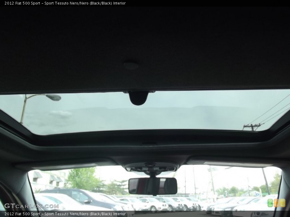 Sport Tessuto Nero/Nero (Black/Black) Interior Sunroof for the 2012 Fiat 500 Sport #81043045