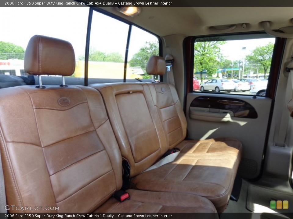 Castano Brown Leather Interior Rear Seat for the 2006 Ford F350 Super Duty King Ranch Crew Cab 4x4 Dually #81043089