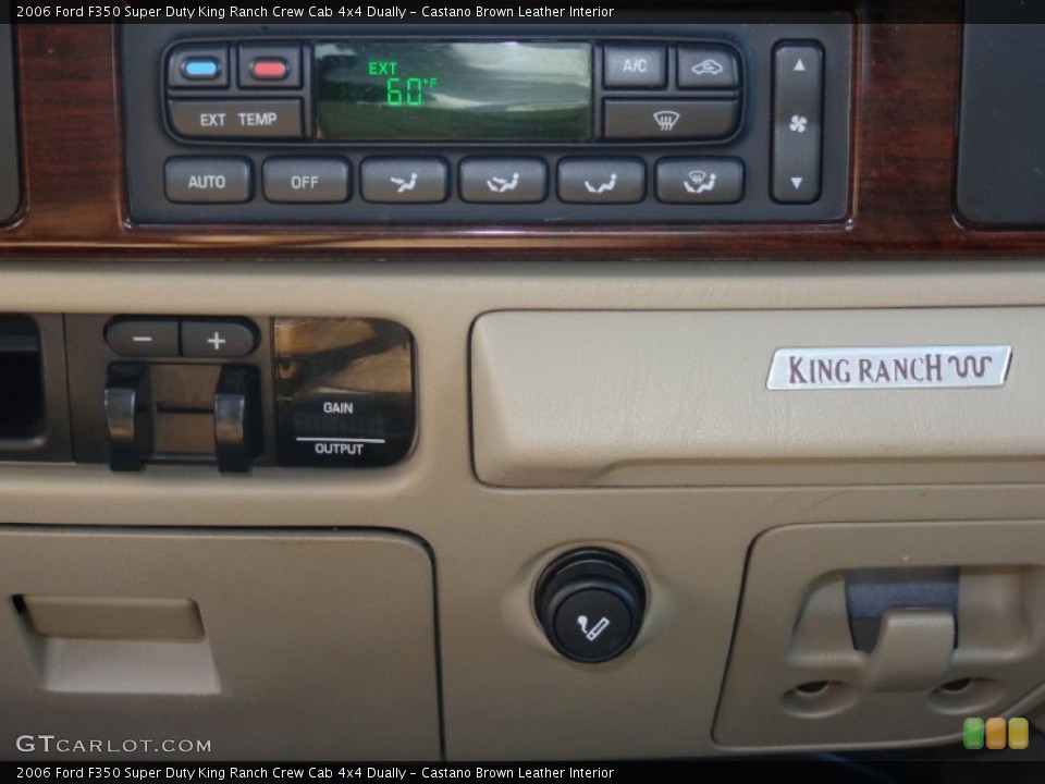 Castano Brown Leather Interior Controls for the 2006 Ford F350 Super Duty King Ranch Crew Cab 4x4 Dually #81043226
