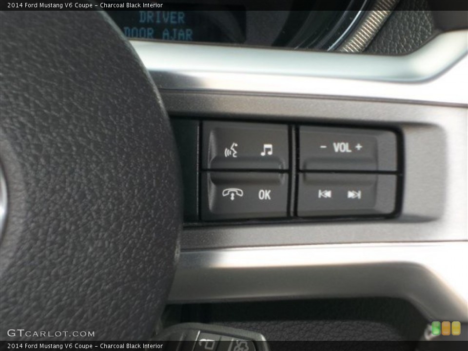 Charcoal Black Interior Controls for the 2014 Ford Mustang V6 Coupe #81044084