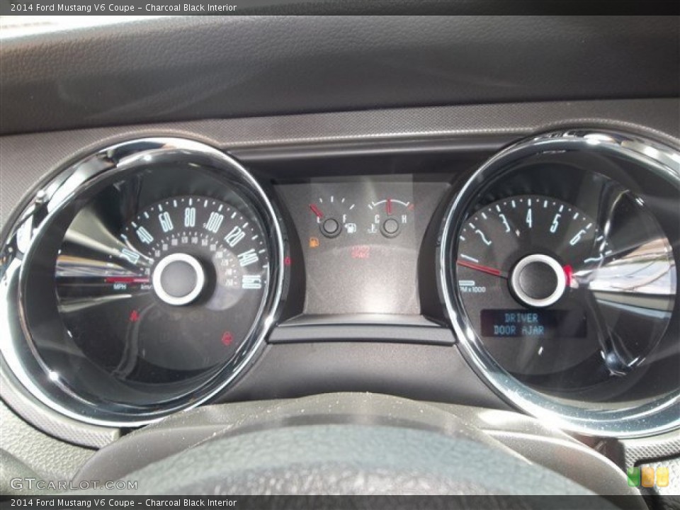 Charcoal Black Interior Gauges for the 2014 Ford Mustang V6 Coupe #81044202
