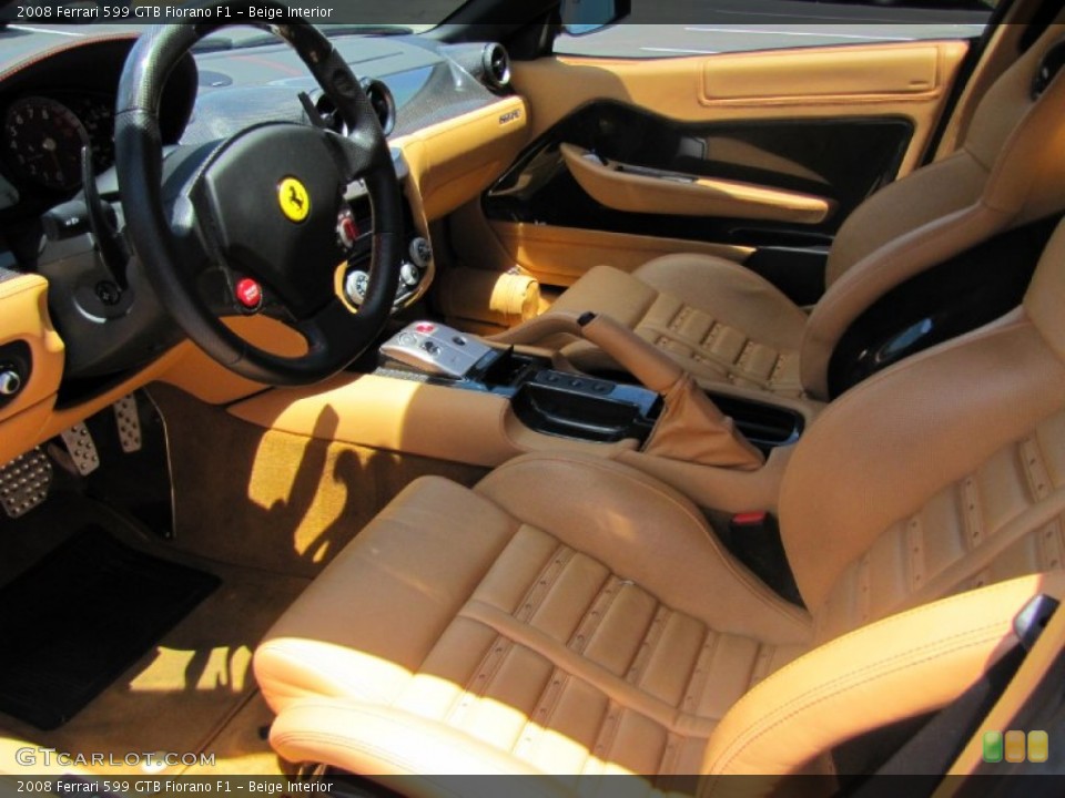 Beige Interior Prime Interior for the 2008 Ferrari 599 GTB Fiorano F1 #81044539