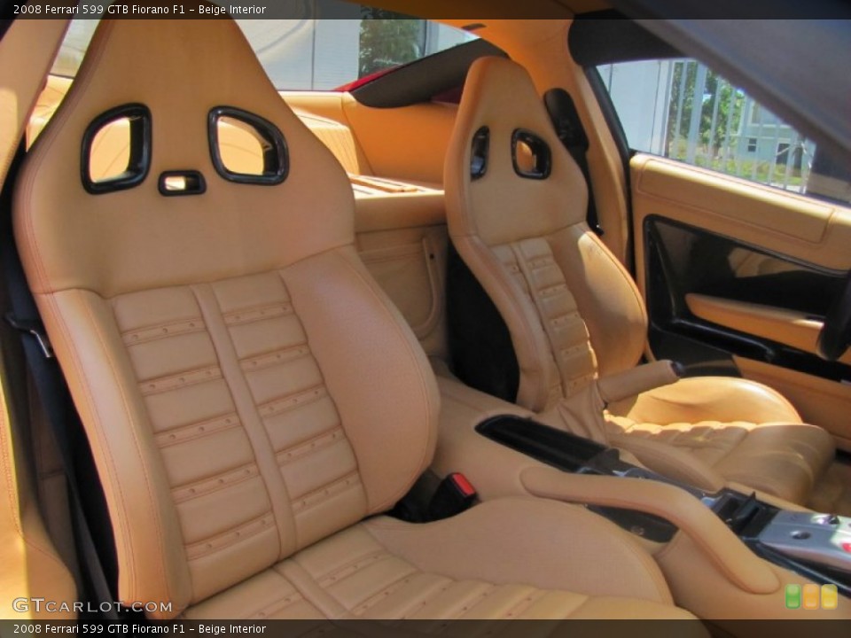 Beige Interior Front Seat for the 2008 Ferrari 599 GTB Fiorano F1 #81044625
