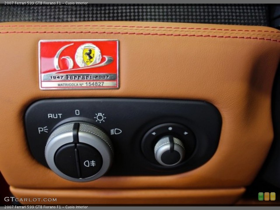 Cuoio Interior Controls for the 2007 Ferrari 599 GTB Fiorano F1 #81044756