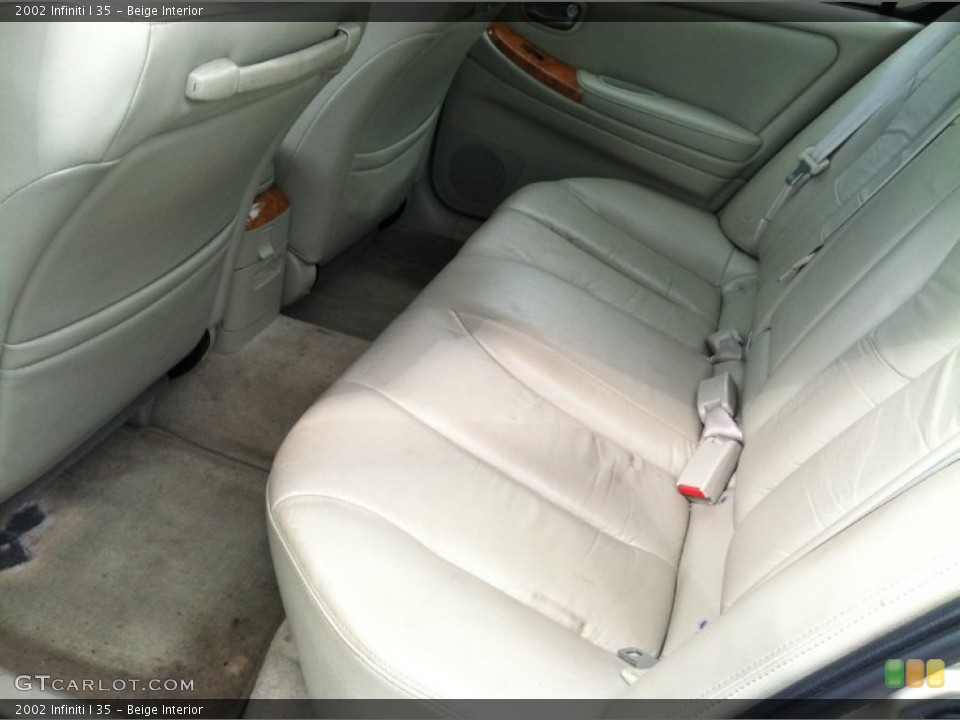 Beige Interior Rear Seat for the 2002 Infiniti I 35 #81045066