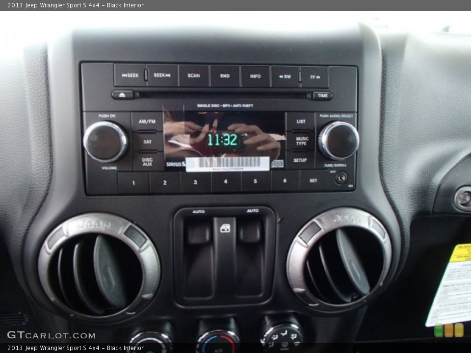 Black Interior Audio System for the 2013 Jeep Wrangler Sport S 4x4 #81045072