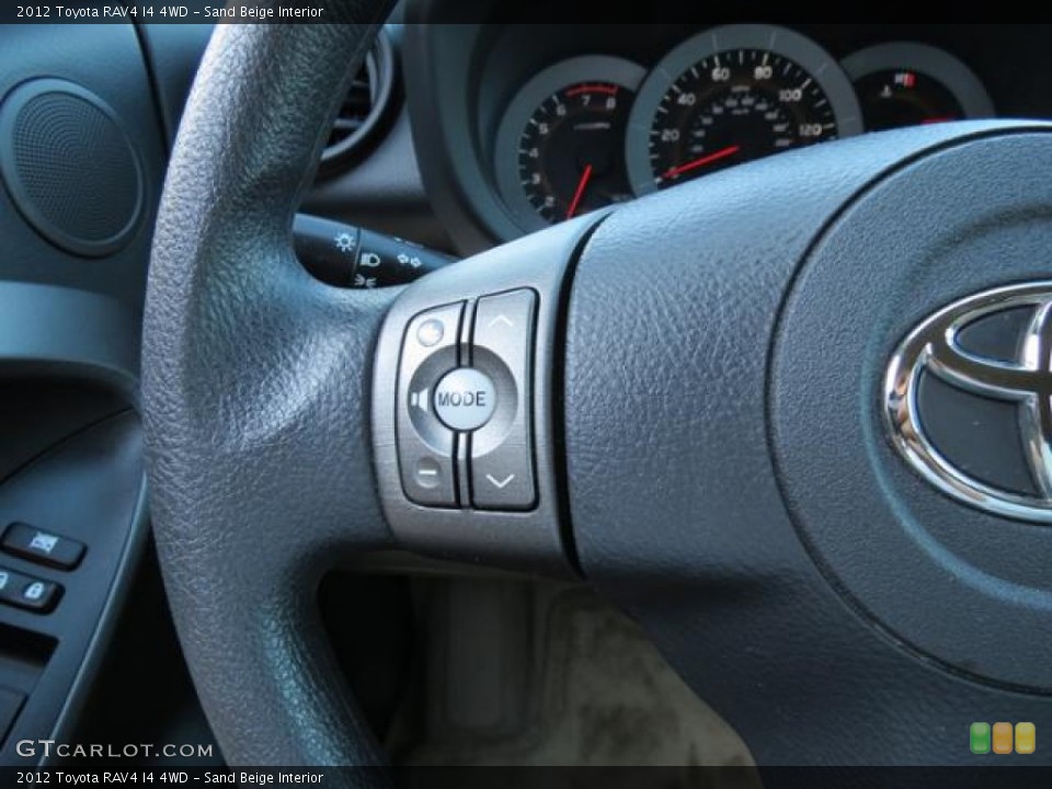 Sand Beige Interior Controls for the 2012 Toyota RAV4 I4 4WD #81045153