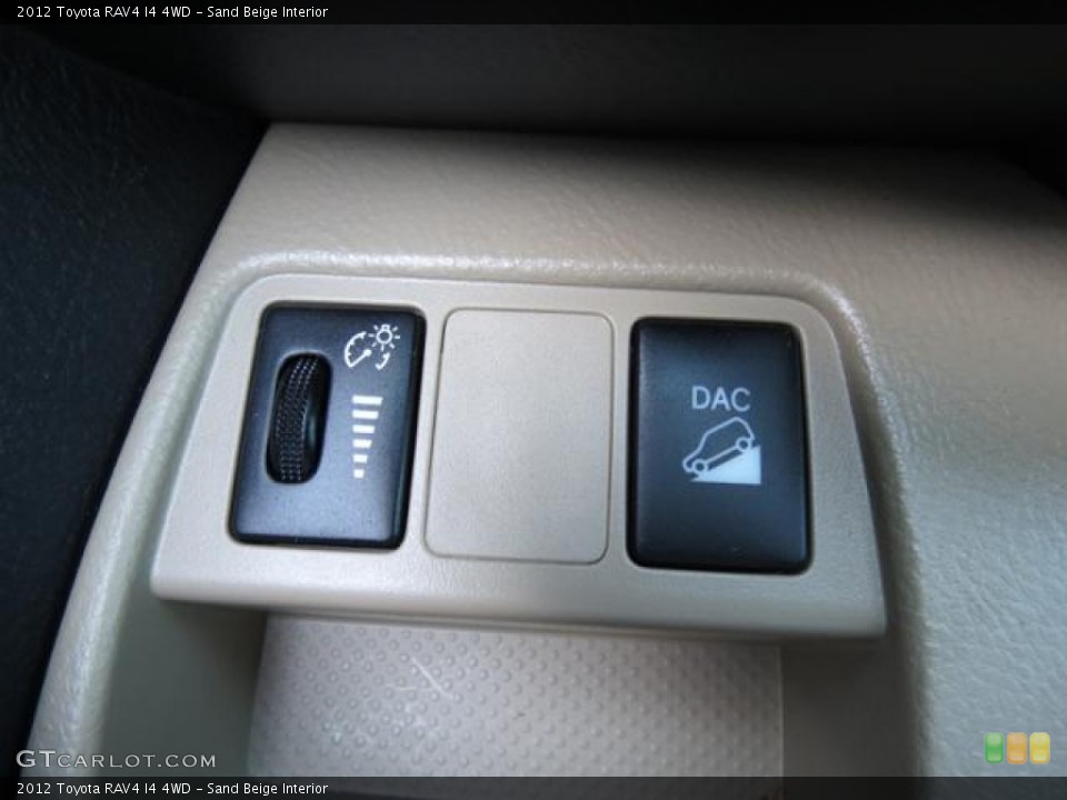 Sand Beige Interior Controls for the 2012 Toyota RAV4 I4 4WD #81045273