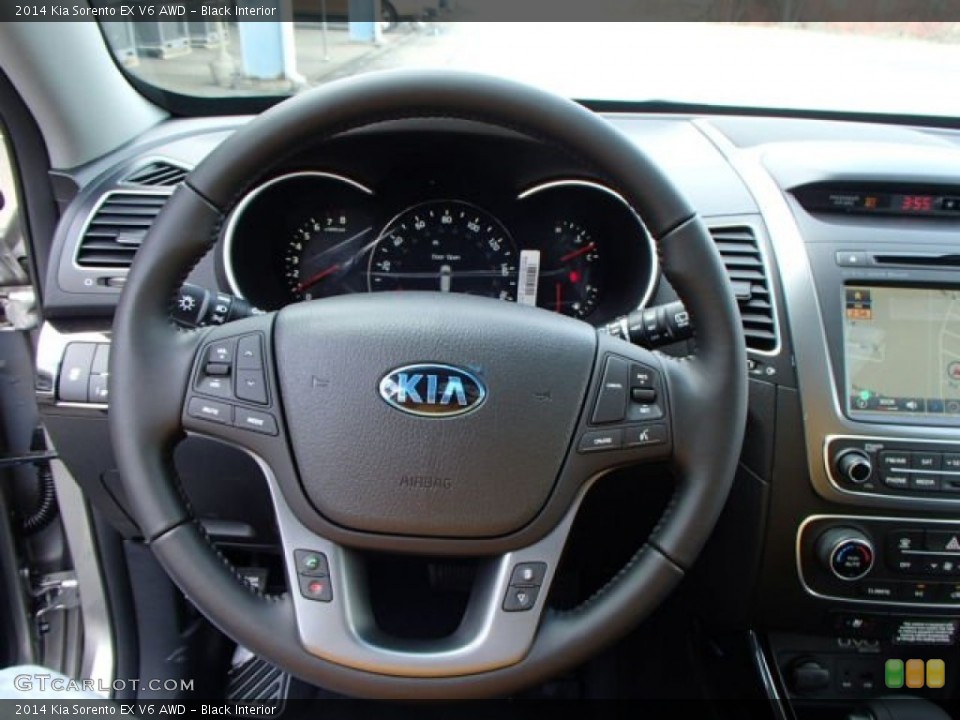 Black Interior Steering Wheel for the 2014 Kia Sorento EX V6 AWD #81046053