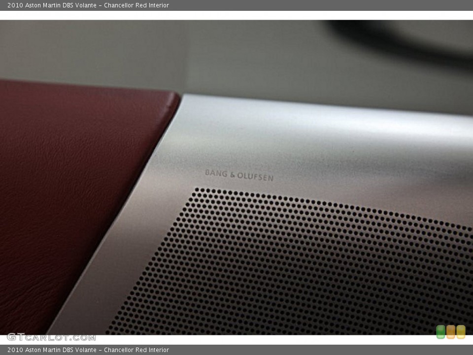 Chancellor Red Interior Audio System for the 2010 Aston Martin DBS Volante #81046356