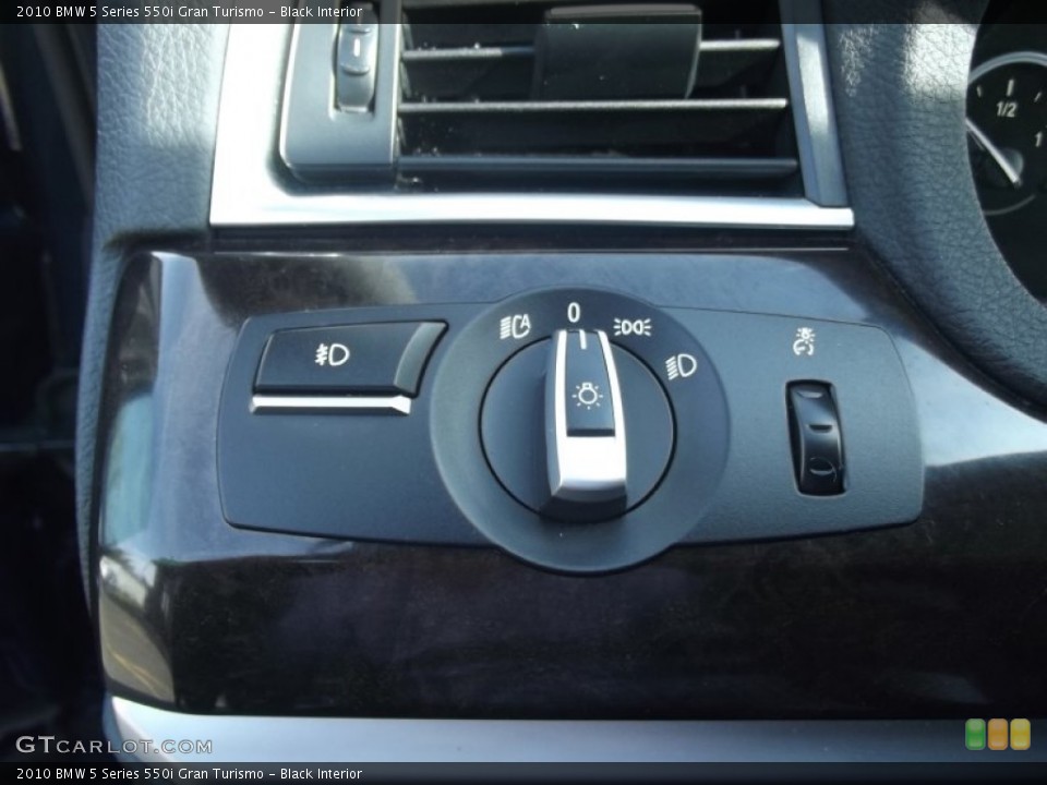 Black Interior Controls for the 2010 BMW 5 Series 550i Gran Turismo #81046404